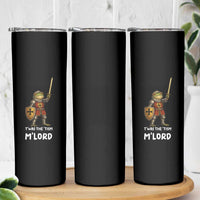 Knight Frog Skinny Tumbler Funny T'was The Tism M'Lord Vintage Autism Medieval