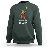 Knight Frog Sweatshirt Funny T'was The Tism M'Lord Vintage Autism Medieval
