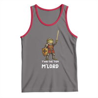 Knight Frog Tank Top Funny T'was The Tism M'Lord Vintage Autism Medieval