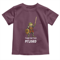 Knight Frog Toddler T Shirt Funny T'was The Tism M'Lord Vintage Autism Medieval