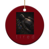 Tired Knight Ceramic Ornament Gothic Medieval Fantasy - Wonder Print Shop