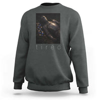 Tired Knight Sweatshirt Gothic Medieval Fantasy - Wonder Print Shop