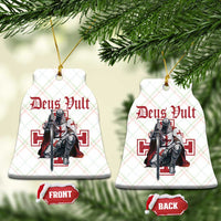 Deus Vult Knight Templar Ceramic Ornament Crusader Cross - Wonder Print Shop