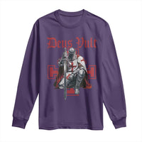 Deus Vult Knight Templar Long Sleeve Shirt Crusader Cross - Wonder Print Shop