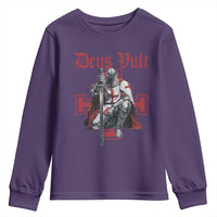 Deus Vult Knight Templar Youth Sweatshirt Crusader Cross - Wonder Print Shop