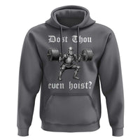 Knight Lifting Meme Hoodie Funny Medieval Gym Dost Thou Even Hoist - Wonder Print Shop