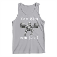 Knight Lifting Meme Tank Top Funny Medieval Gym Dost Thou Even Hoist - Wonder Print Shop