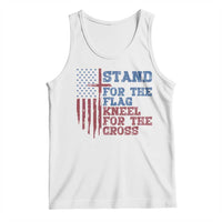 Stand For The Flag Kneel For The Cross Tank Top Cross US Flag American Patriotic Christian Faith 4th of July