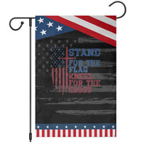 Stand For The Flag Kneel For The Cross Patriotic Garden Flag Cross US Flag American Patriotic Christian Faith 4th of July