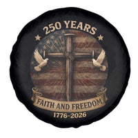 250 Years America Spare Tire Cover 250th Birthday 4th Of July Independence Day Faith Freedom
