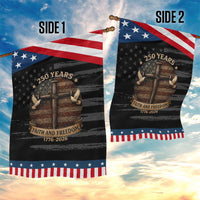 250 Years America Garden Flag 250th Birthday 4th Of July Independence Day Faith Freedom