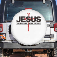 Jesus Christ Spare Tire Cover The Way Truth Life Cross Nails Faith In God Christian