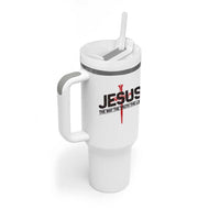Jesus Christ Tumbler With Handle The Way Truth Life Cross Nails Faith In God Christian