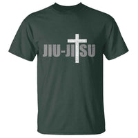 Jiu Jitsu Christian Cross T Shirt Retro Vintage Minimal Religious Faith