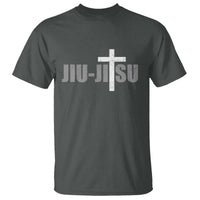 Jiu Jitsu Christian Cross T Shirt Retro Vintage Minimal Religious Faith