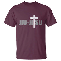 Jiu Jitsu Christian Cross T Shirt Retro Vintage Minimal Religious Faith