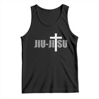 Jiu Jitsu Christian Cross Tank Top Retro Vintage Minimal Religious Faith