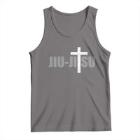 Jiu Jitsu Christian Cross Tank Top Retro Vintage Minimal Religious Faith