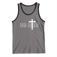 Jiu Jitsu Christian Cross Tank Top Retro Vintage Minimal Religious Faith
