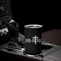 Jiu Jitsu Christian Cross Tumbler Cup Retro Vintage Minimal Religious Faith