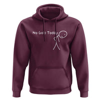 No Golf Today Hoodie Funny Golfing Lover Sad Stickman Golfer Golfers - Wonder Print Shop