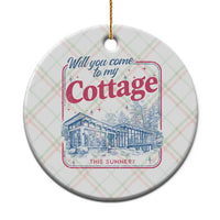 Will You Come To My Cottage This Summer Ceramic Ornament LGBT Romance Hockey Fan