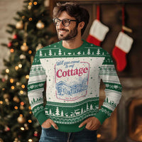 Will You Come To My Cottage This Summer Ugly Christmas Sweater LGBT Romance Hockey Fan