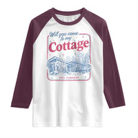 Will You Come To My Cottage This Summer Raglan Shirt LGBT Romance Hockey Fan