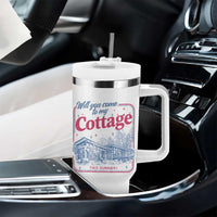 Will You Come To My Cottage This Summer Tumbler With Handle LGBT Romance Hockey Fan