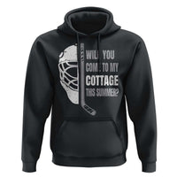 Will You Come To My Cottage This Summer Hoodie Retro LGBT Romance Hockey Fan