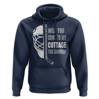Will You Come To My Cottage This Summer Hoodie Retro LGBT Romance Hockey Fan