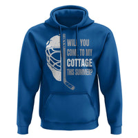 Will You Come To My Cottage This Summer Hoodie Retro LGBT Romance Hockey Fan