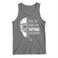 Will You Come To My Cottage This Summer Tank Top Retro LGBT Romance Hockey Fan