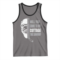 Will You Come To My Cottage This Summer Tank Top Retro LGBT Romance Hockey Fan