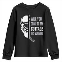 Will You Come To My Cottage This Summer Youth Sweatshirt Retro LGBT Romance Hockey Fan