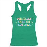 LGBT Romance Hockey Racerback Tank Top Mentally Im At The Cottage Team Hollanov Fan