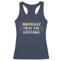 LGBT Romance Hockey Racerback Tank Top Mentally Im At The Cottage Team Hollanov Fan