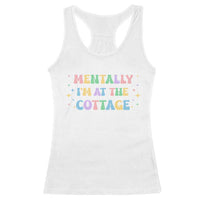 LGBT Romance Hockey Racerback Tank Top Mentally Im At The Cottage Team Hollanov Fan