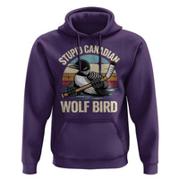 Stupid Canadian Wolf Bird Hoodie Retro Romance Hockey LGBT Book Movie Fans Gift