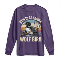 Stupid Canadian Wolf Bird Long Sleeve Shirt Retro Romance Hockey LGBT Book Movie Fans Gift