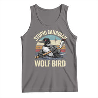 Stupid Canadian Wolf Bird Tank Top Retro Romance Hockey LGBT Book Movie Fans Gift