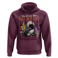 Stupid Canadian Wolf Bird Hoodie Retro Romance Hockey LGBT Book Movie Fans