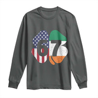 Six Seven 6 7 St Patricks Day Long Sleeve Shirt 67 Meme Irish American Ireland Flag Lucky Shamrocks