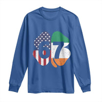 Six Seven 6 7 St Patricks Day Long Sleeve Shirt 67 Meme Irish American Ireland Flag Lucky Shamrocks