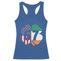 Six Seven 6 7 St Patricks Day Racerback Tank Top 67 Meme Irish American Ireland Flag Lucky Shamrocks