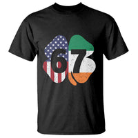 Six Seven 6 7 St Patricks Day T Shirt 67 Meme Irish American Ireland Flag Lucky Shamrocks