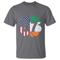 Six Seven 6 7 St Patricks Day T Shirt 67 Meme Irish American Ireland Flag Lucky Shamrocks