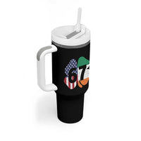 Six Seven 6 7 St Patricks Day Tumbler With Handle 67 Meme Irish American Ireland Flag Lucky Shamrocks