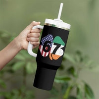 Six Seven 6 7 St Patricks Day Tumbler With Handle 67 Meme Irish American Ireland Flag Lucky Shamrocks
