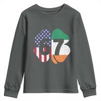 Six Seven 6 7 St Patricks Day Youth Sweatshirt 67 Meme Irish American Ireland Flag Lucky Shamrocks